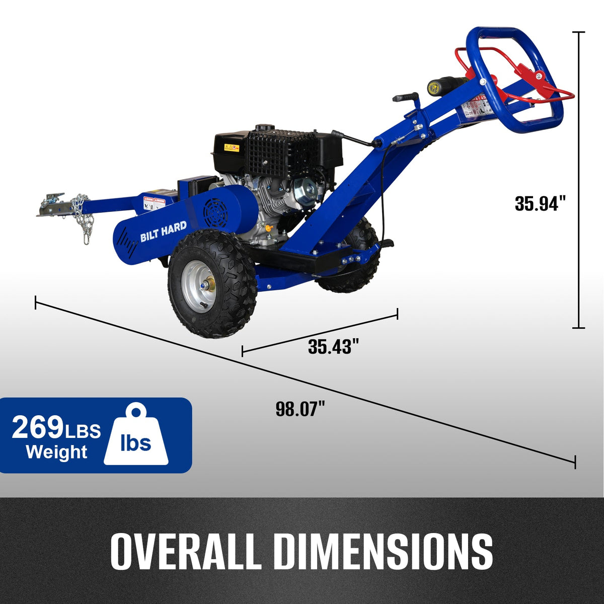BILT HARD 15 HP Electric-Start Stump Grinder