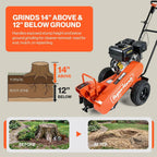 SuperHandy 15 HP Towable Stump Grinder